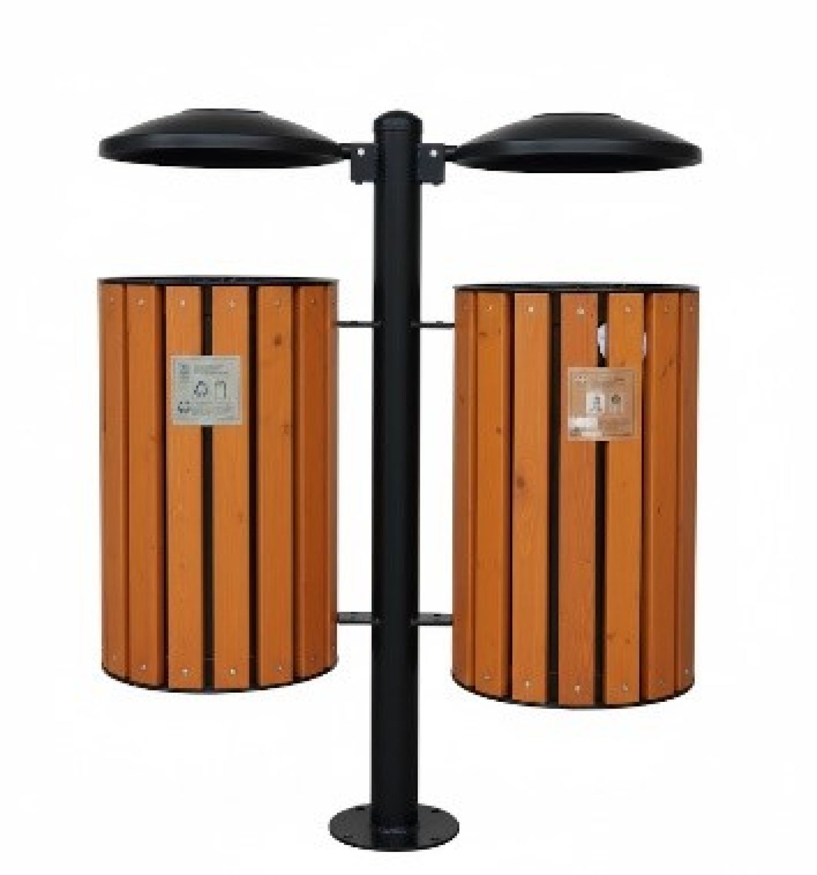 Dış Mekan Çöp Kovası / Ahşap Dekor