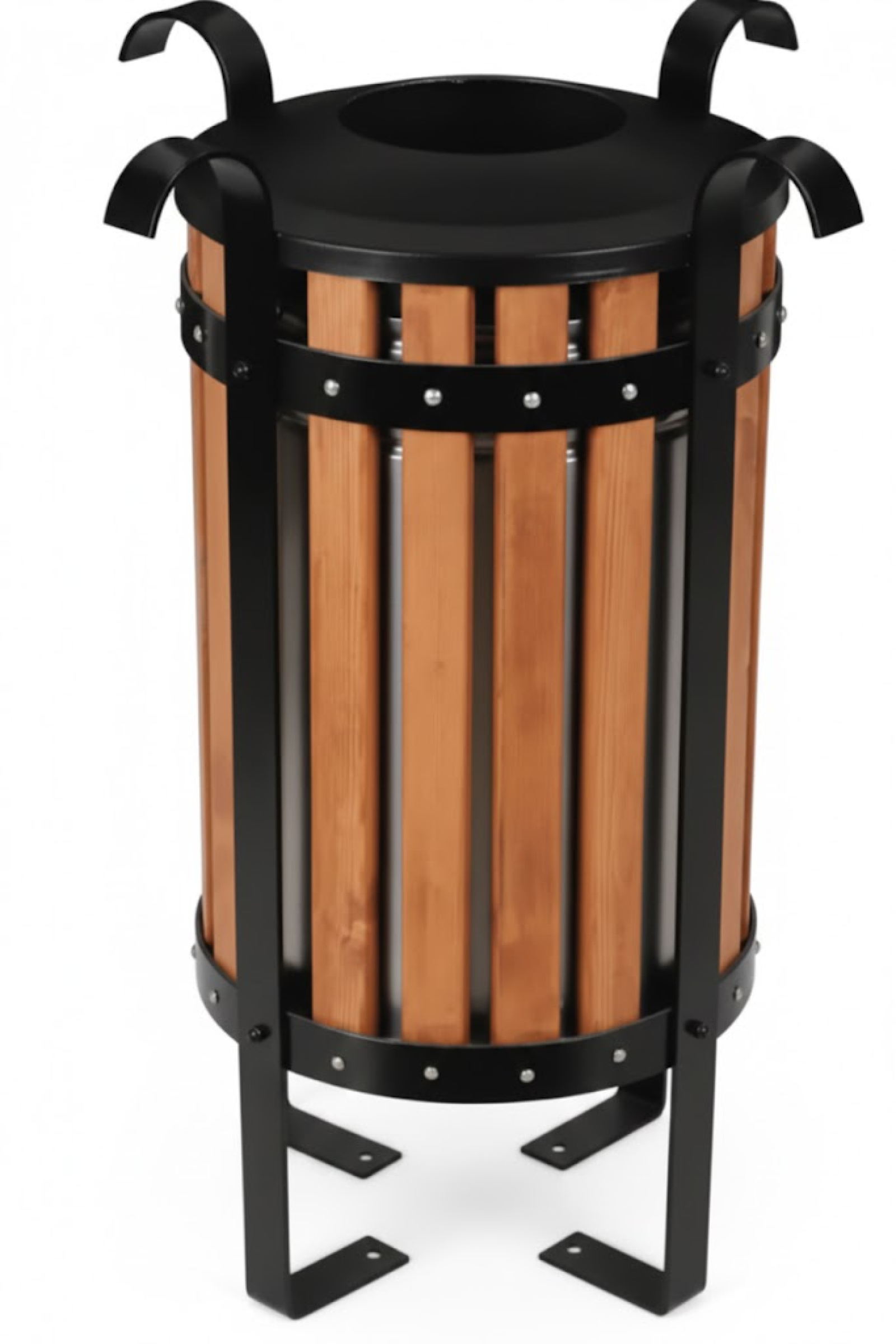 Dış Mekan Çöp Kovası / Ahşap Dekor