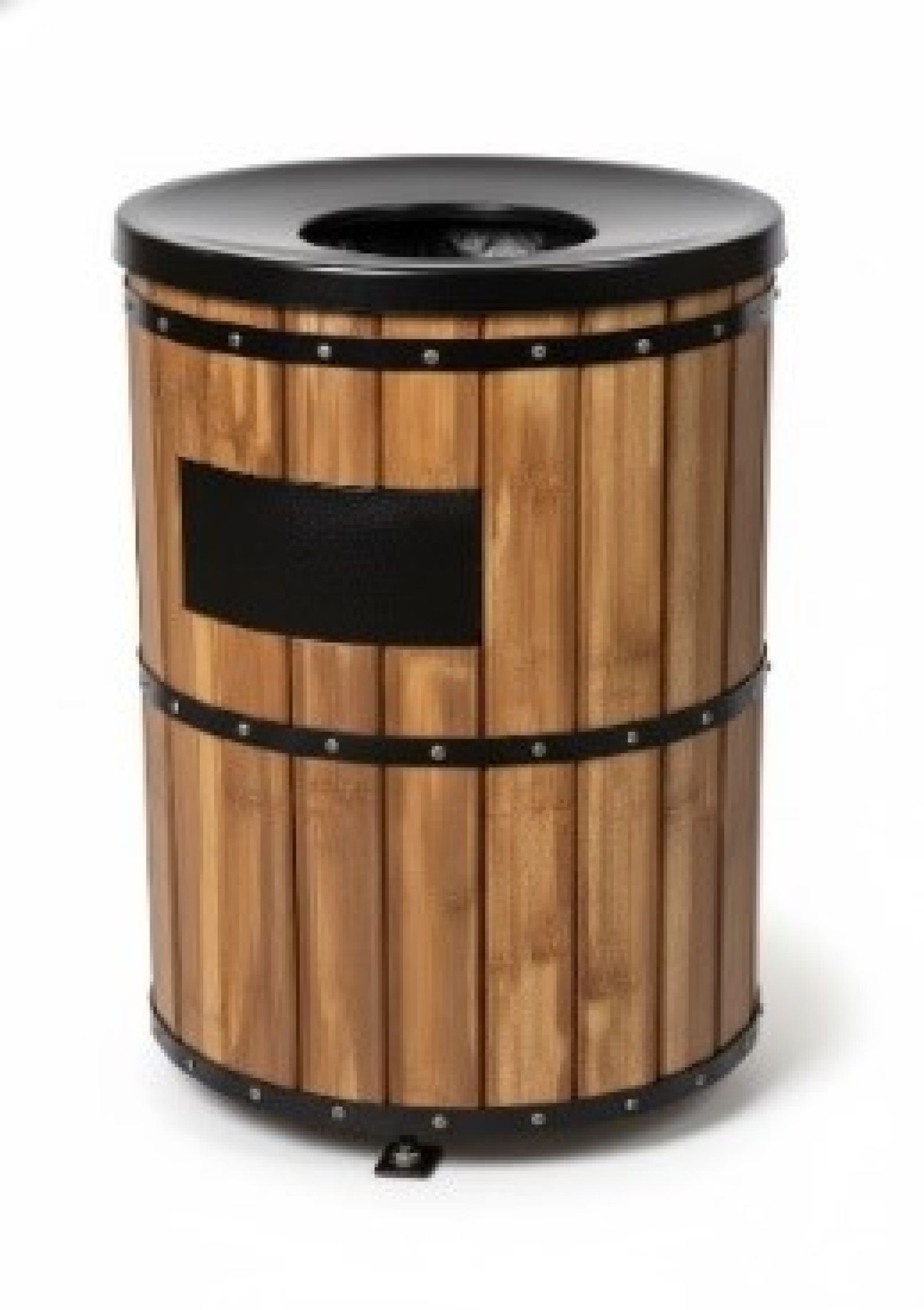 Dış Mekan Çöp Kovası / Ahşap Dekor