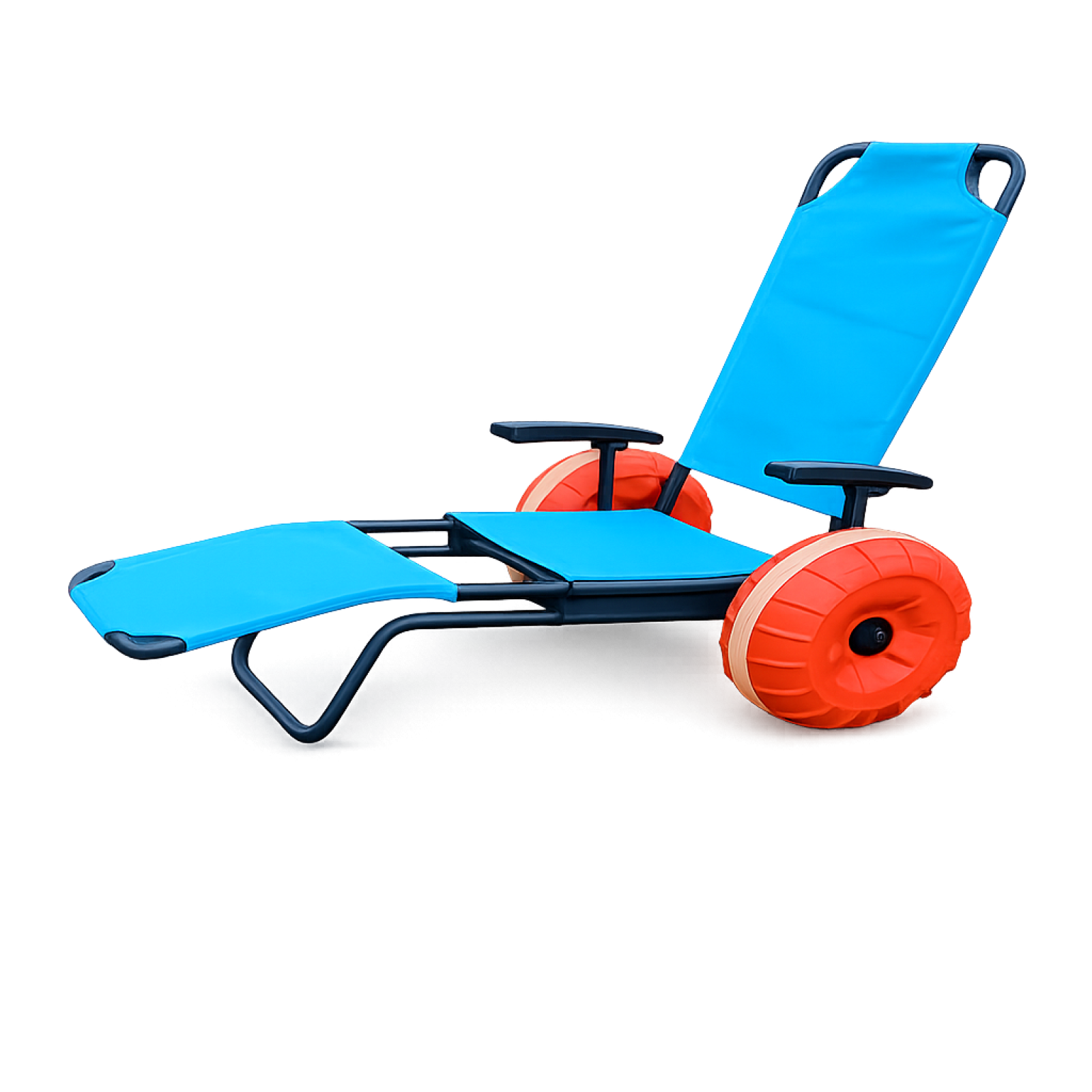 Engelli Plaj Sandalyesi 2 Teker Kolçaklı