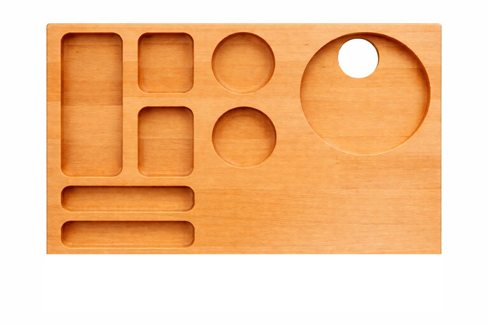 İkram Tepsisi / Ahşap / 8 Bölmeli 