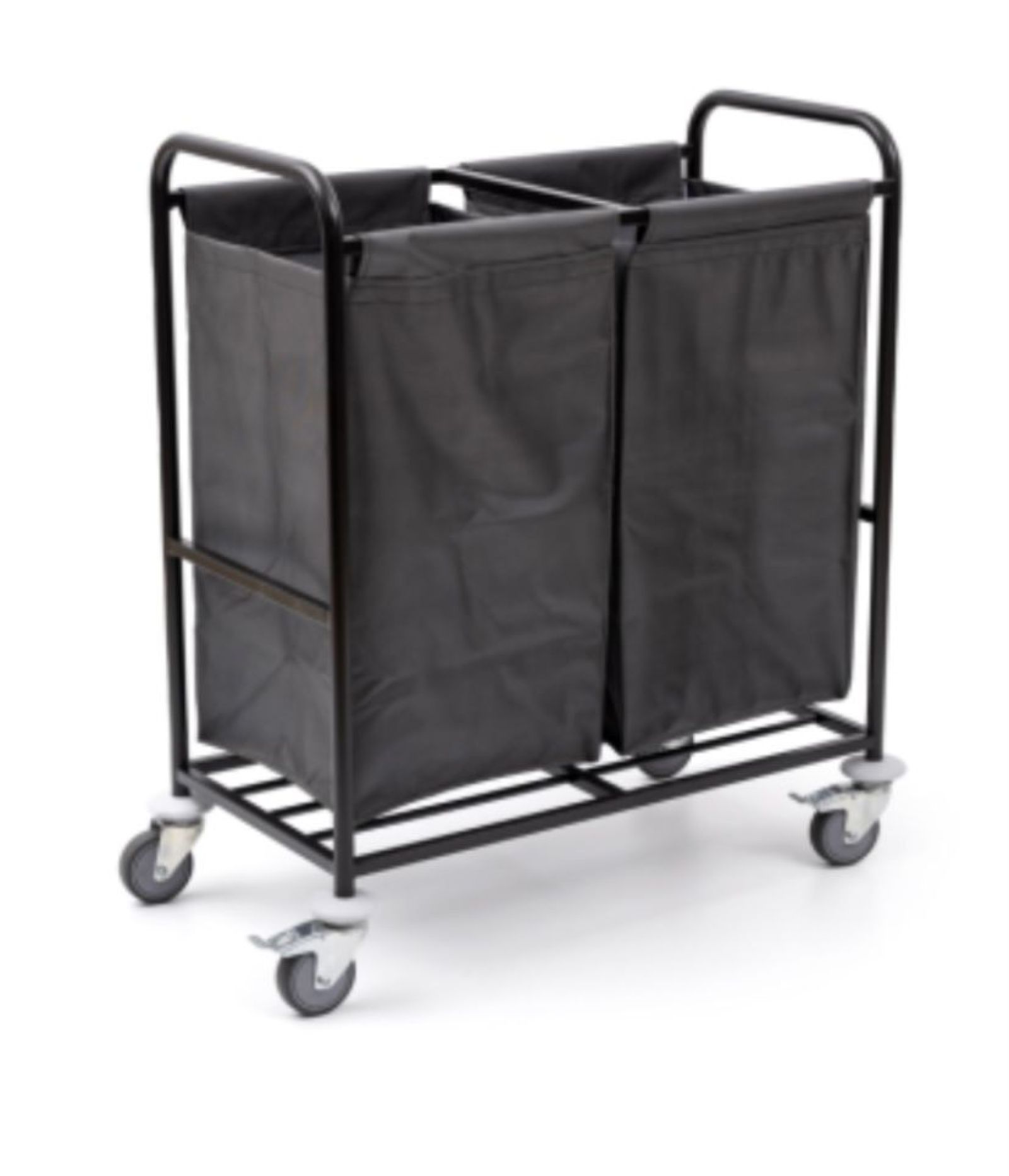 Kirli Çamaşır Arabası İki Torbalı