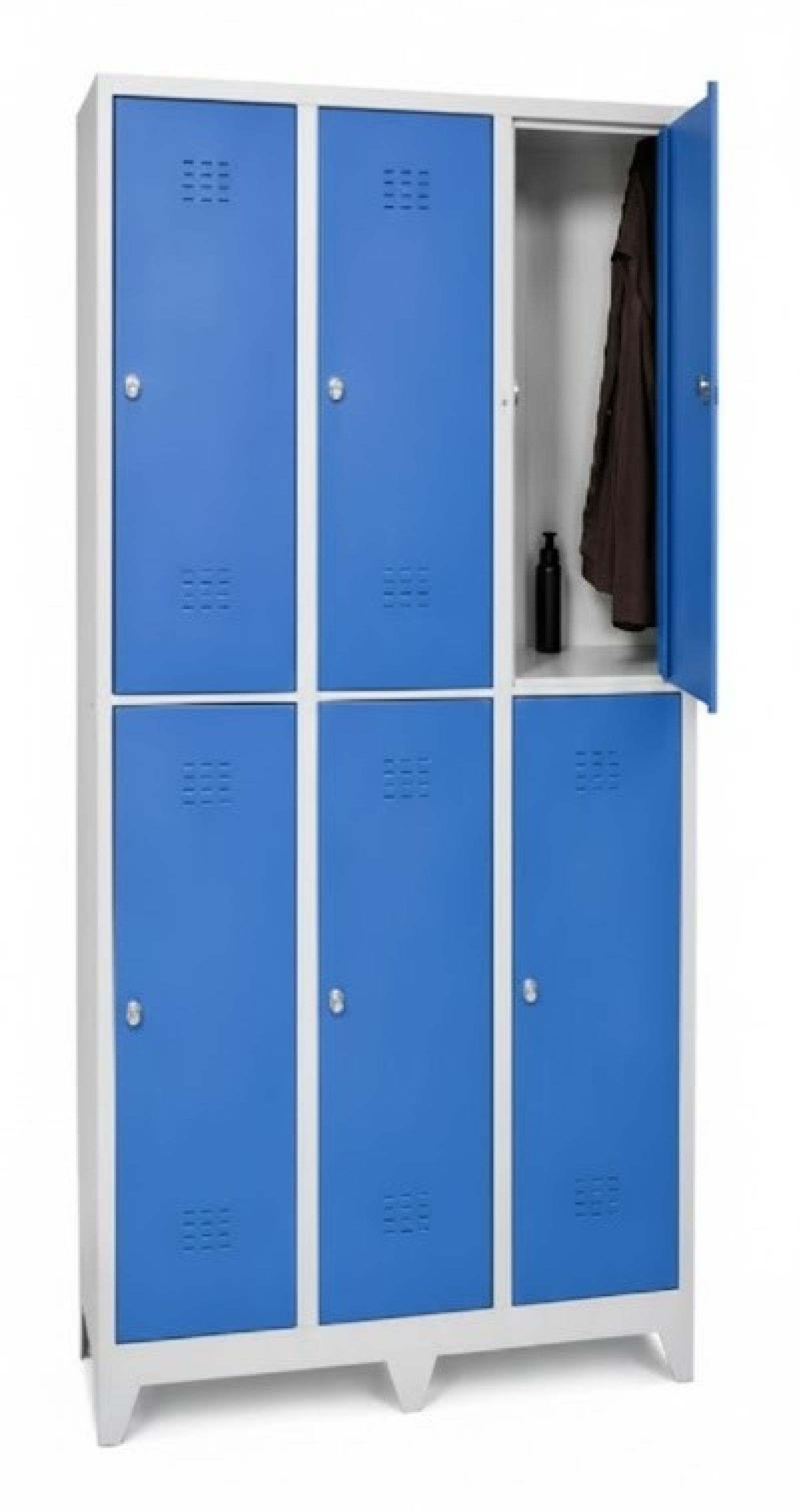 Metal Soyunma Dolabı / Altı Kapılı / Yarım Kapa / Standart