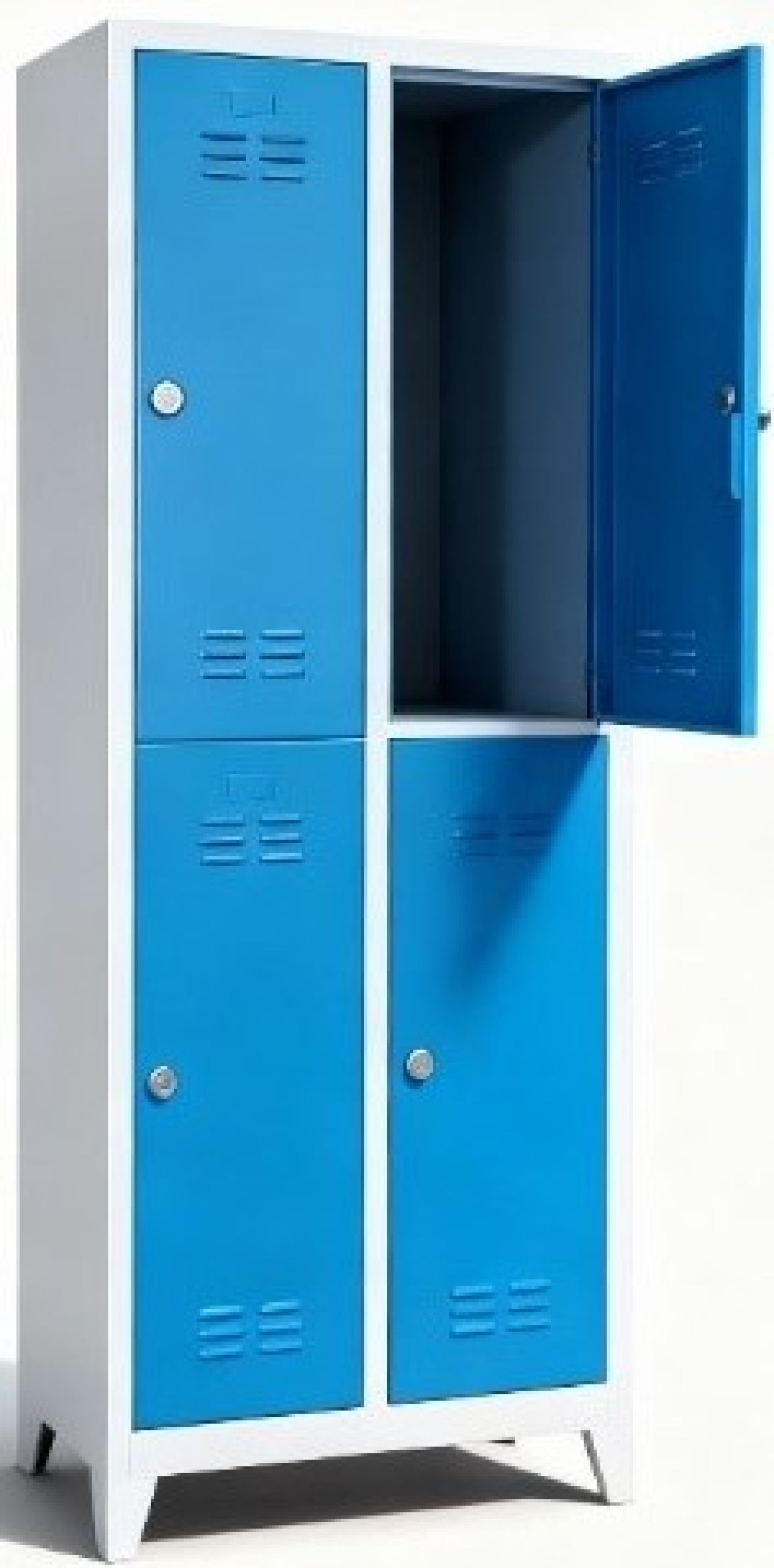 Metal Soyunma Dolabı / Dört Kapılı / Yarım Kapak / Standart