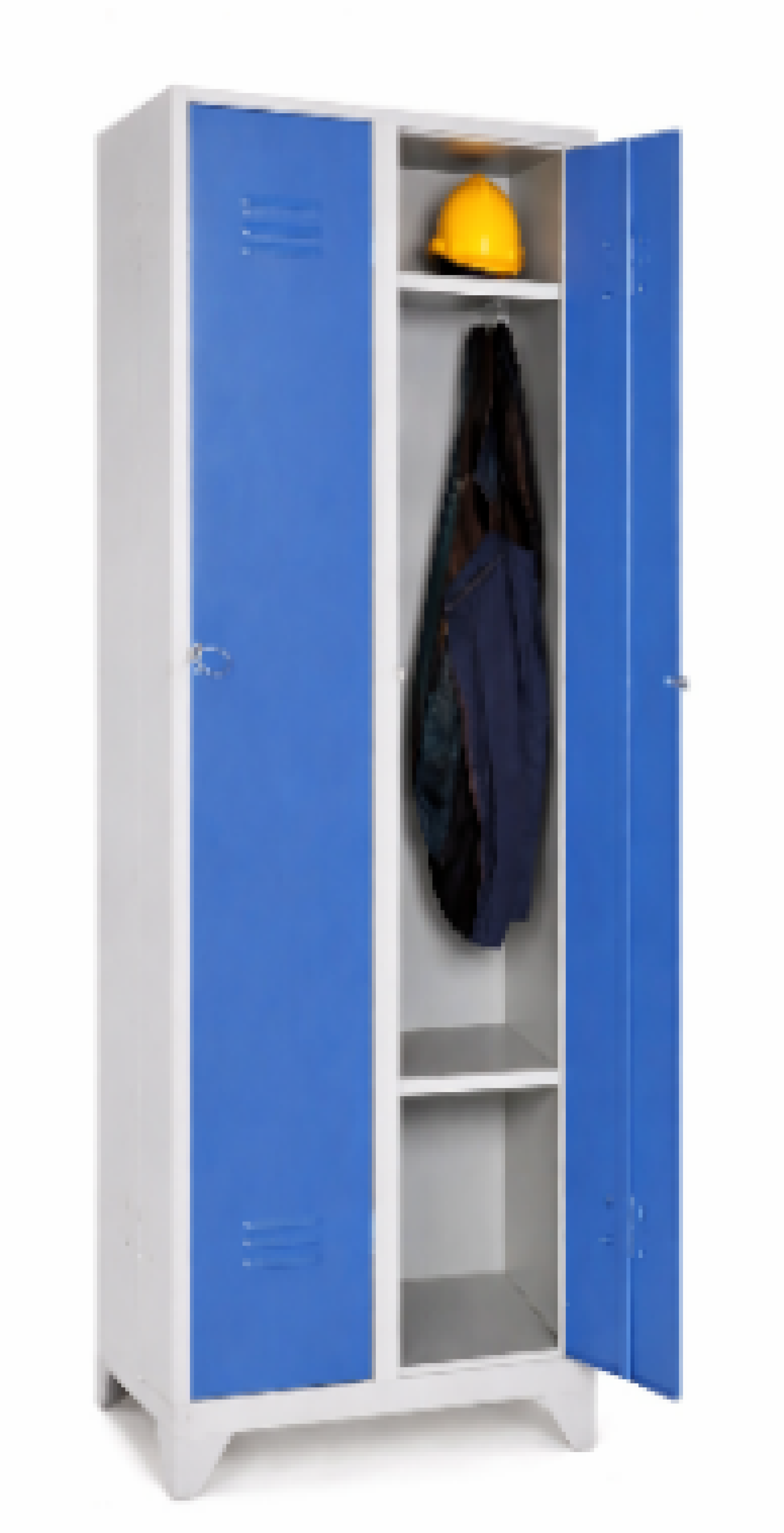 Metal Soyunma Dolabı / İki Kapılı / Boydan Kapak / Standart