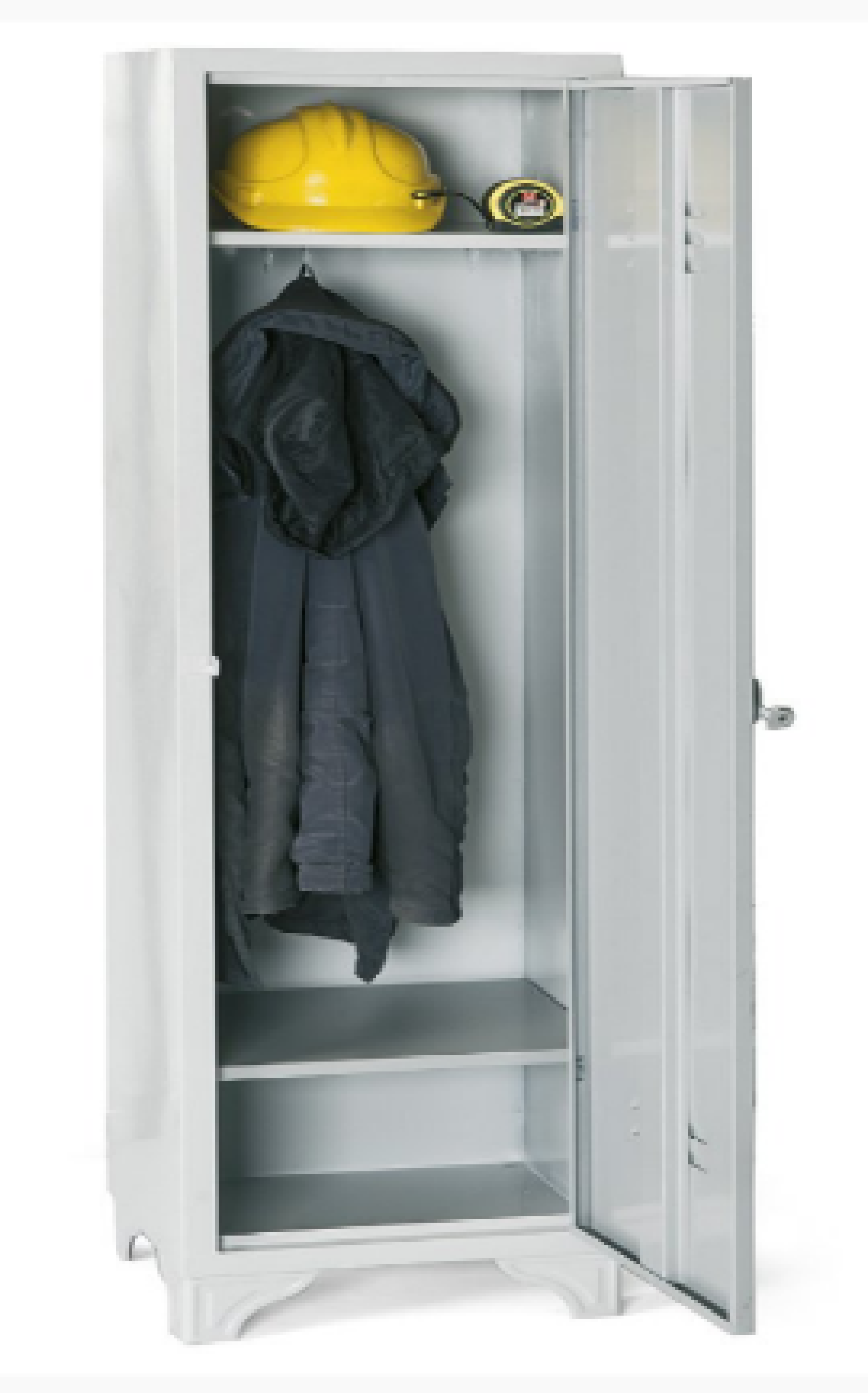 Metal Soyunma Dolabı / Tek Kapılı / Boydan Kapak