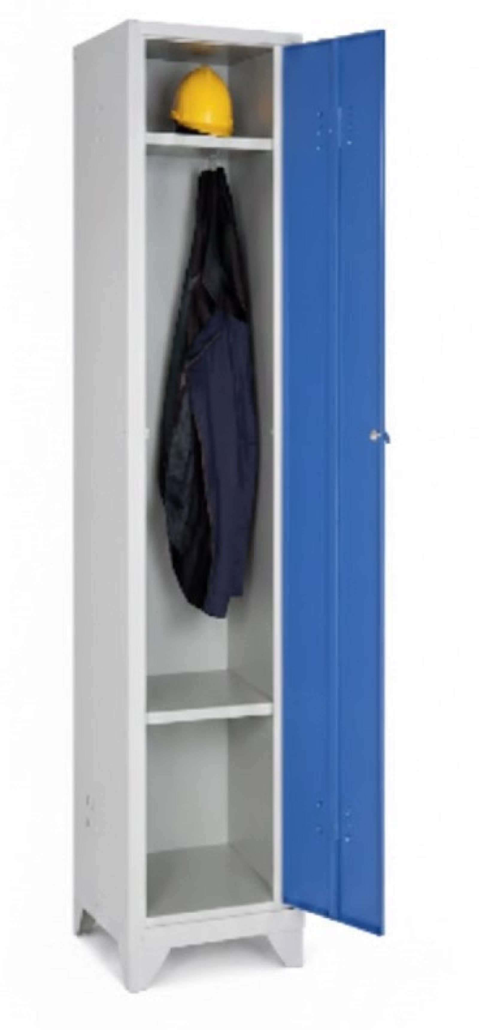 Metal Soyunma Dolabı / Tek Kapılı / Boydan Kapak / Standart