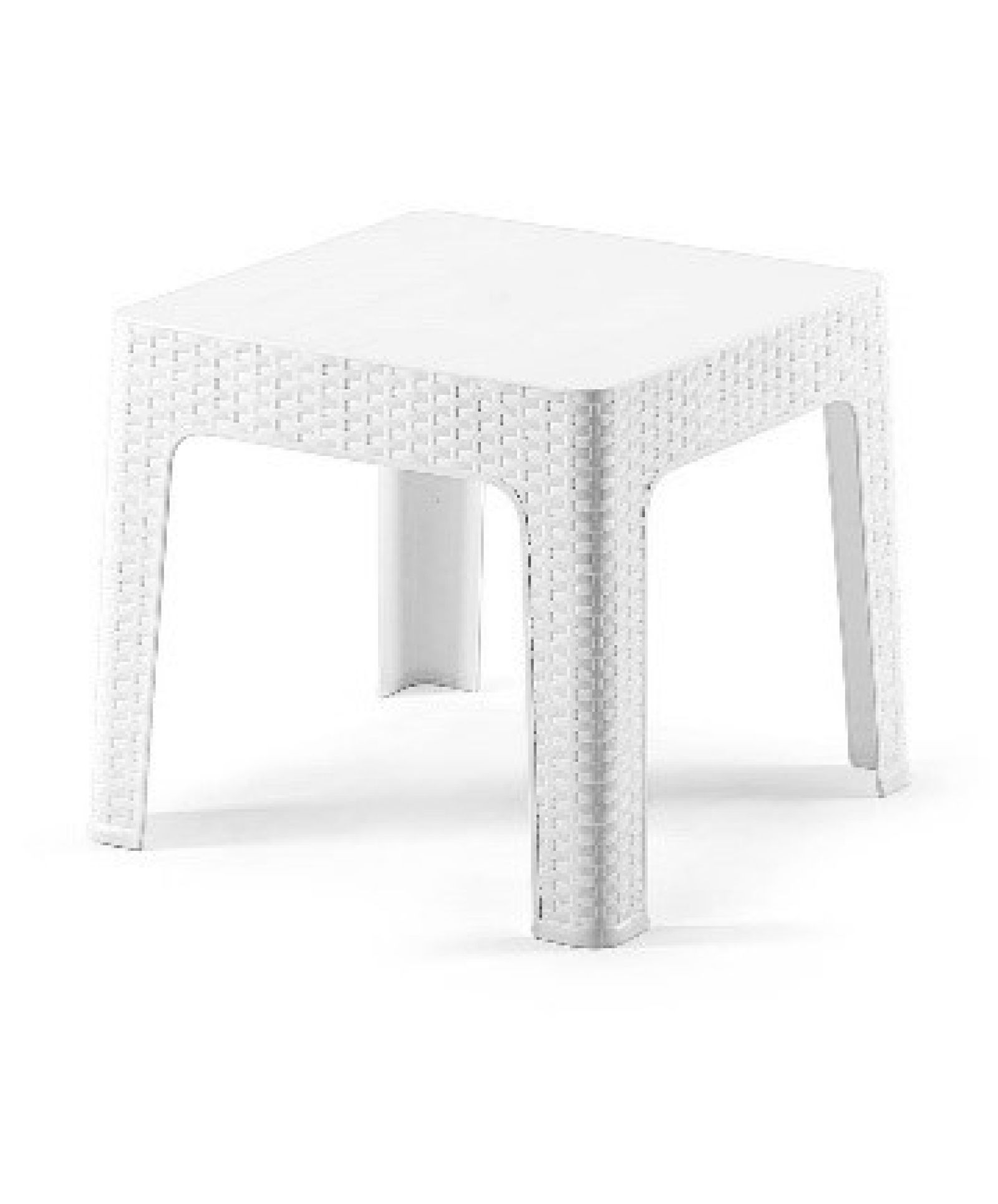 Plastik Rattan Desenli Sehpa